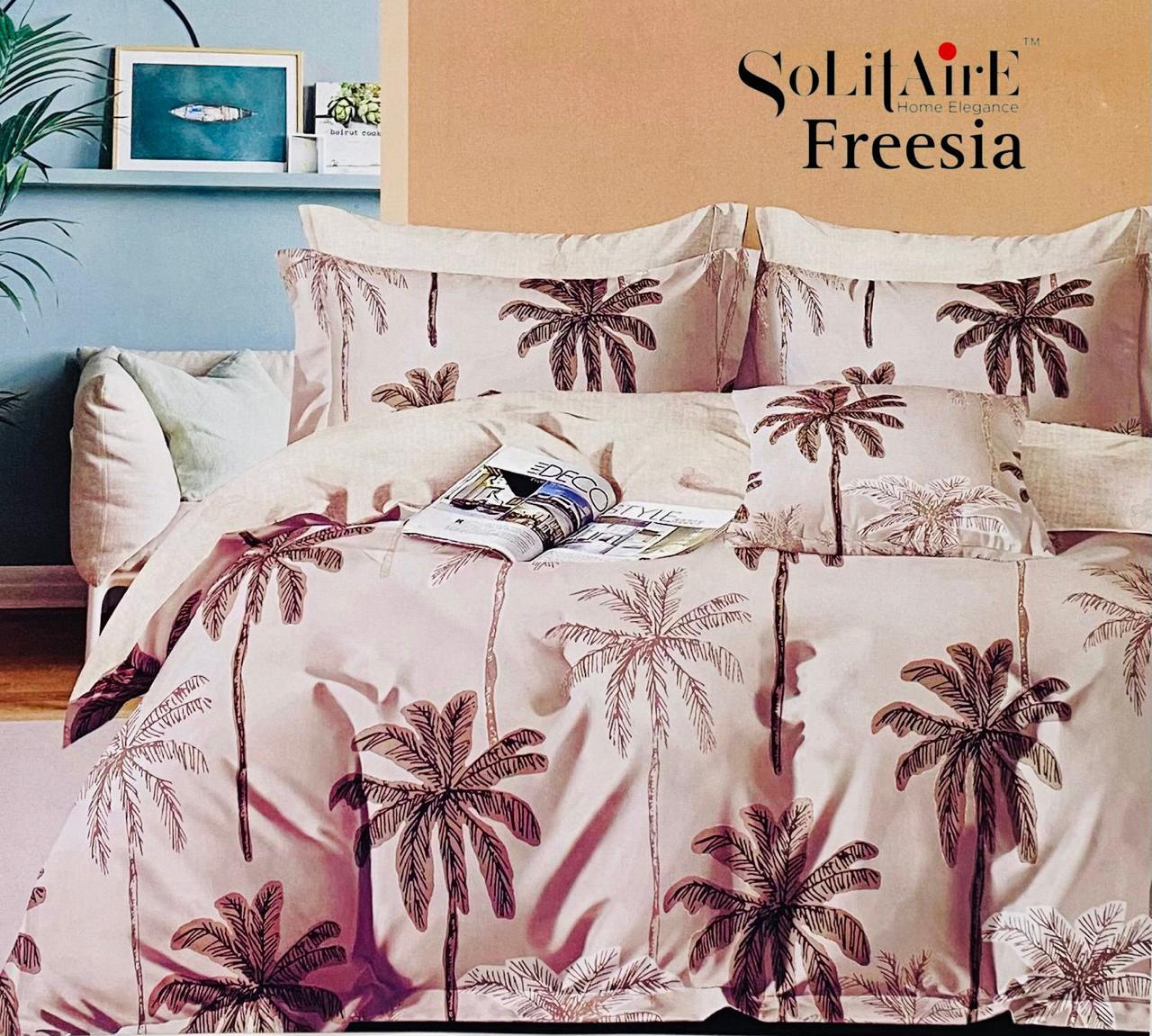 🌸 FREESIA 100% Cotton Queen Size Bedsheet Set