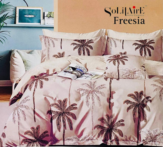🌸 FREESIA 100% Cotton Queen Size Bedsheet Set
