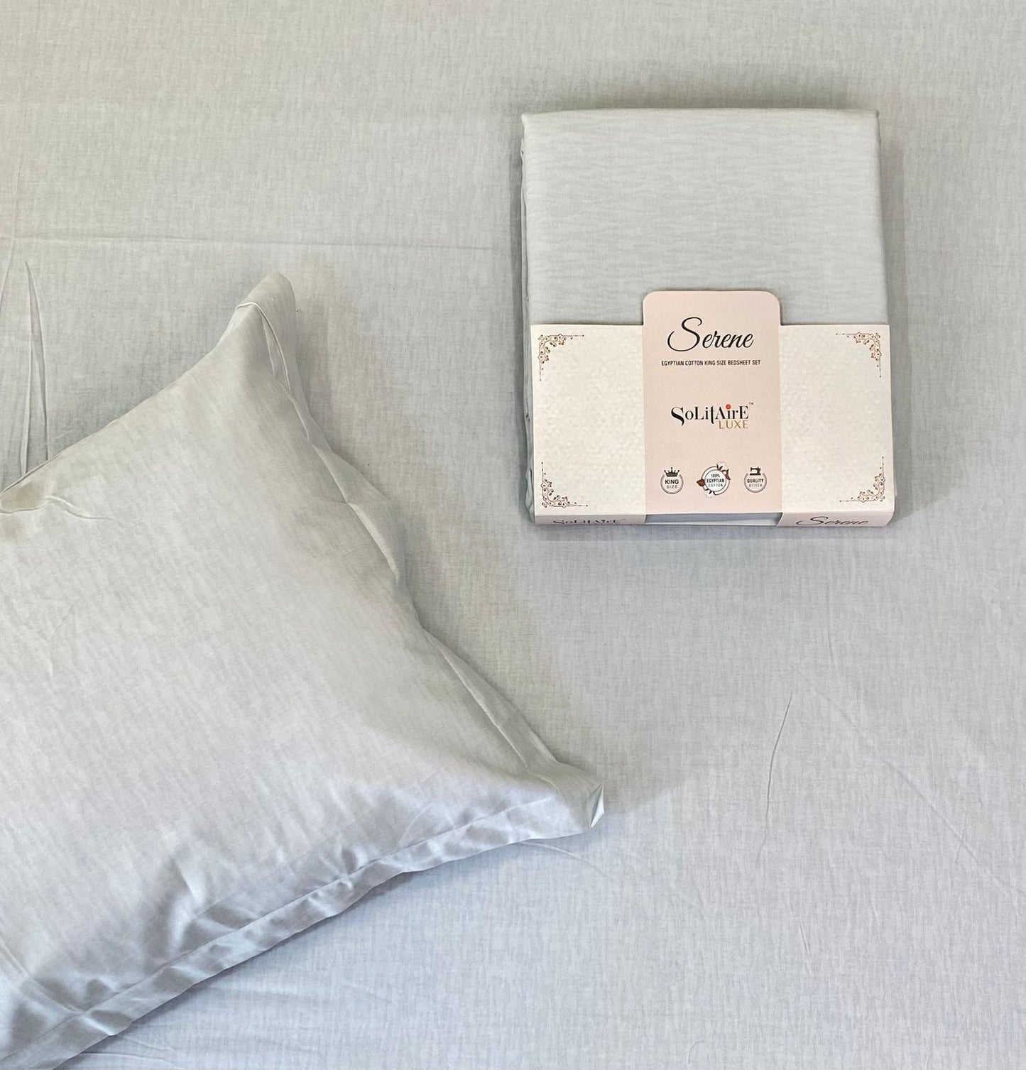 Serene King Size 100% Egyptian Cotton Jointless Bedsheet