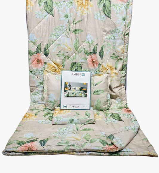 Amber Digital Printed Jointless King Size Complete Comforter Set