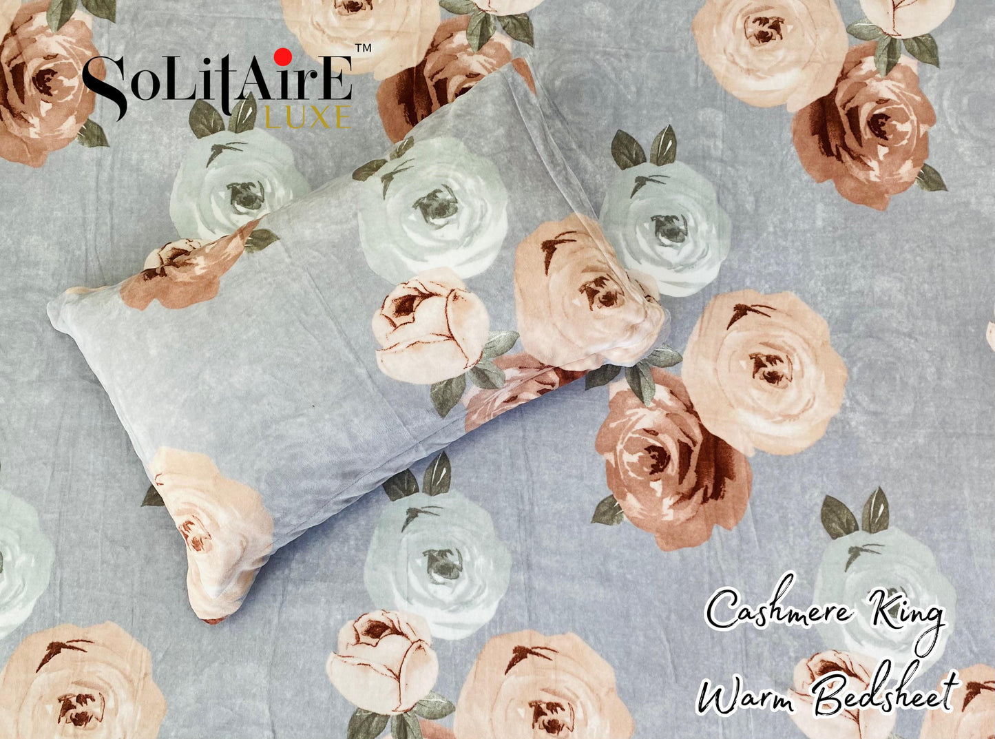 Cashmere King Super Soft Warm Winter Bedsheet