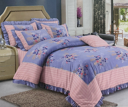 FORBED KING Bedsheet (with Frill Pillows)