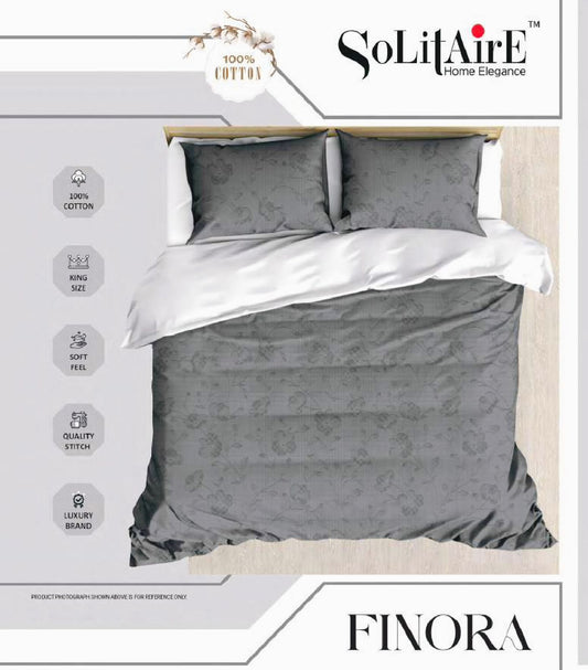 Finora Jointless King Size Bedsheet Set 100% Cotton