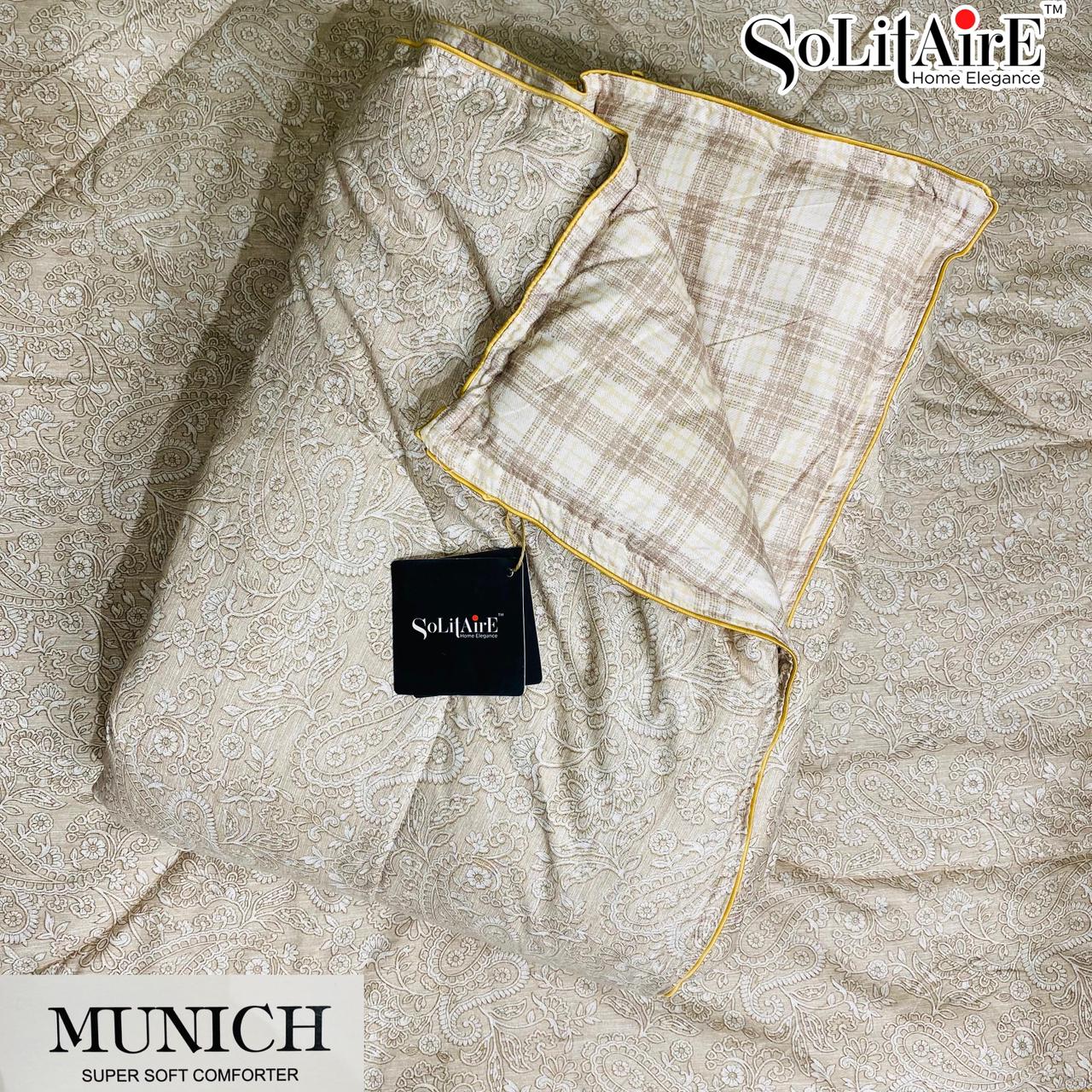 MUNICH Reversible Ultra Super Soft Comforter Size Double Bed