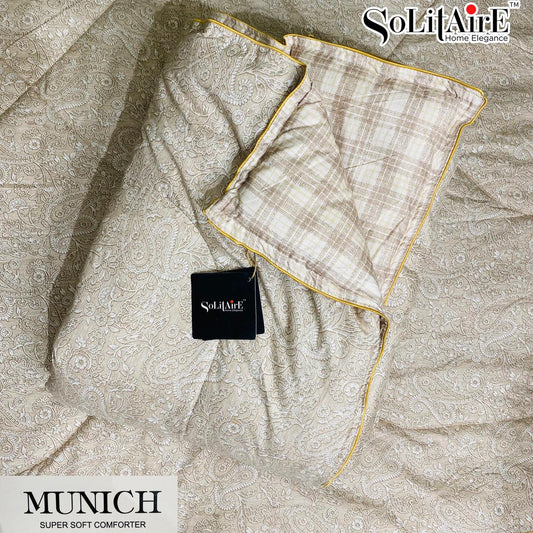 MUNICH Reversible Ultra Super Soft Comforter Size Double Bed