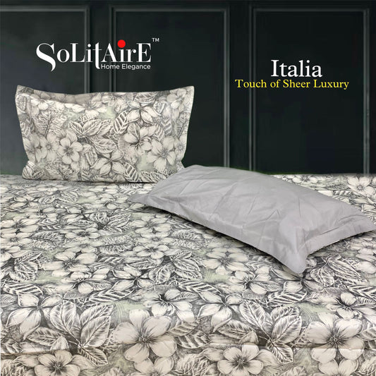 Italia 100% Organic Cotton King Size Premium Bedsheet