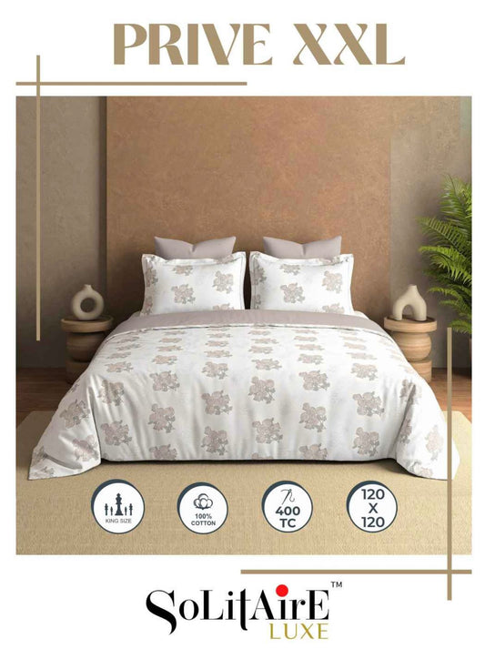 Prive XXL Super King Size Bedsheet Set Soft And Skin Friendly