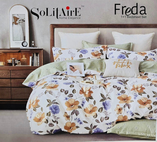 Freda Single Bed Bedsheet Set Soft Fabric Premium Quality Bedding Collection