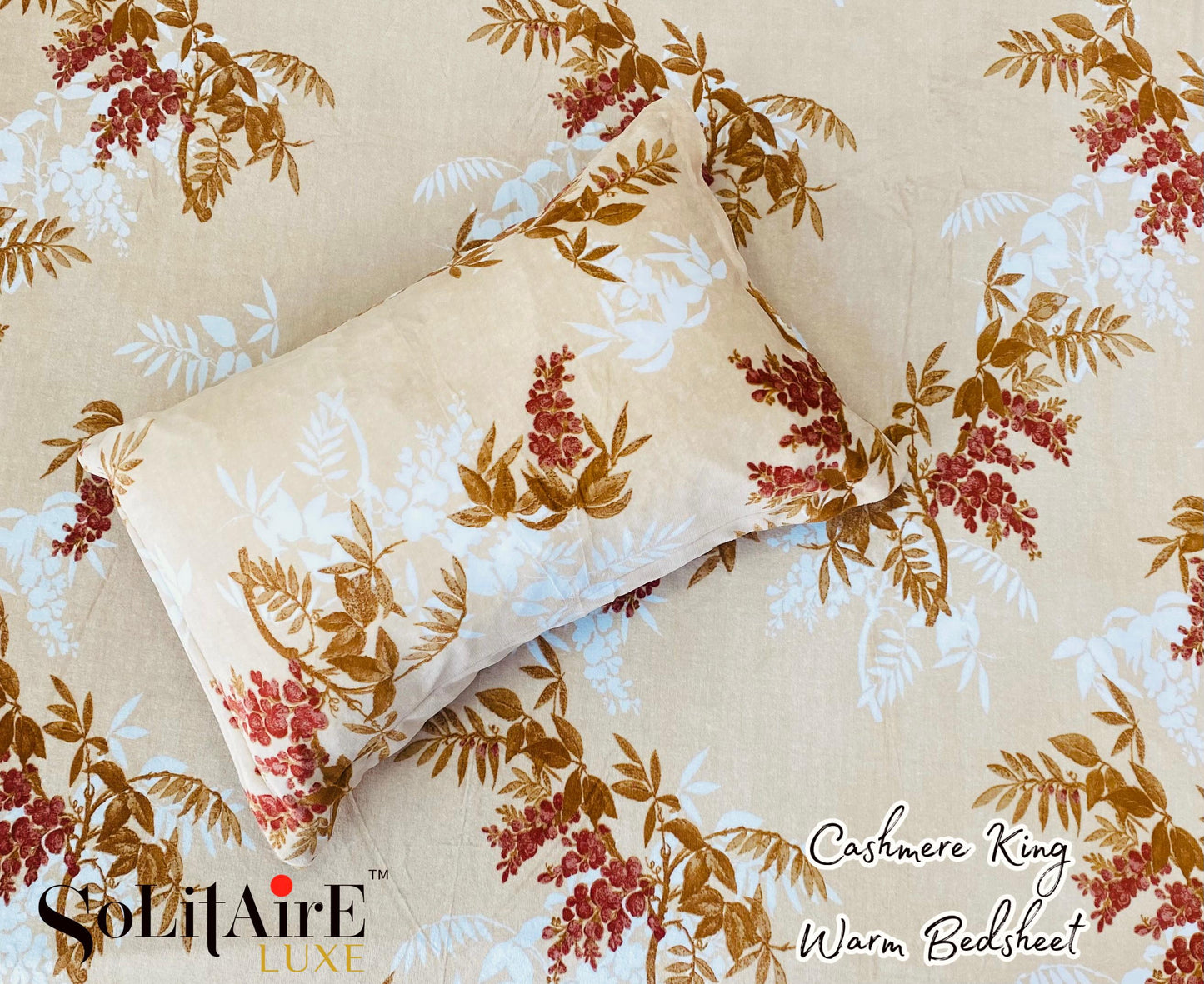 Cashmere King Super Soft Warm Winter Bedsheet