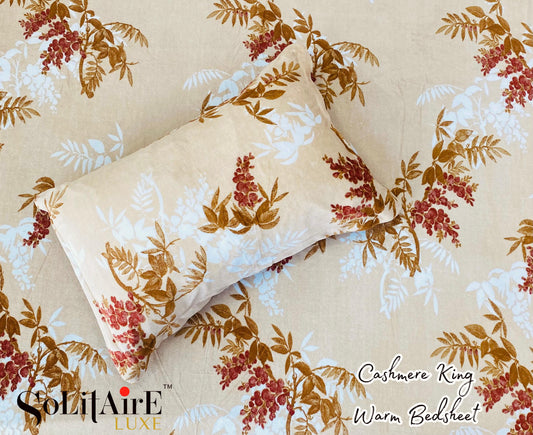 Cashmere King Super Soft Warm Winter Bedsheet