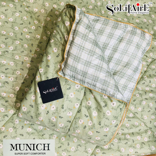 MUNICH Reversible Ultra Super Soft Comforter Size Double Bed