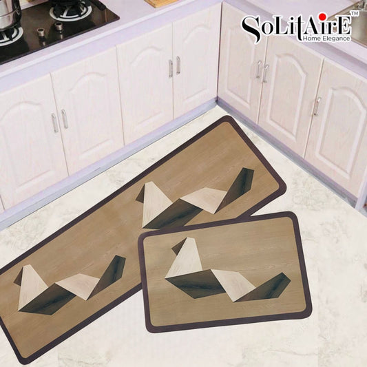 Premium Anti-Slip Waterproof Kitchen Floor Mat Set