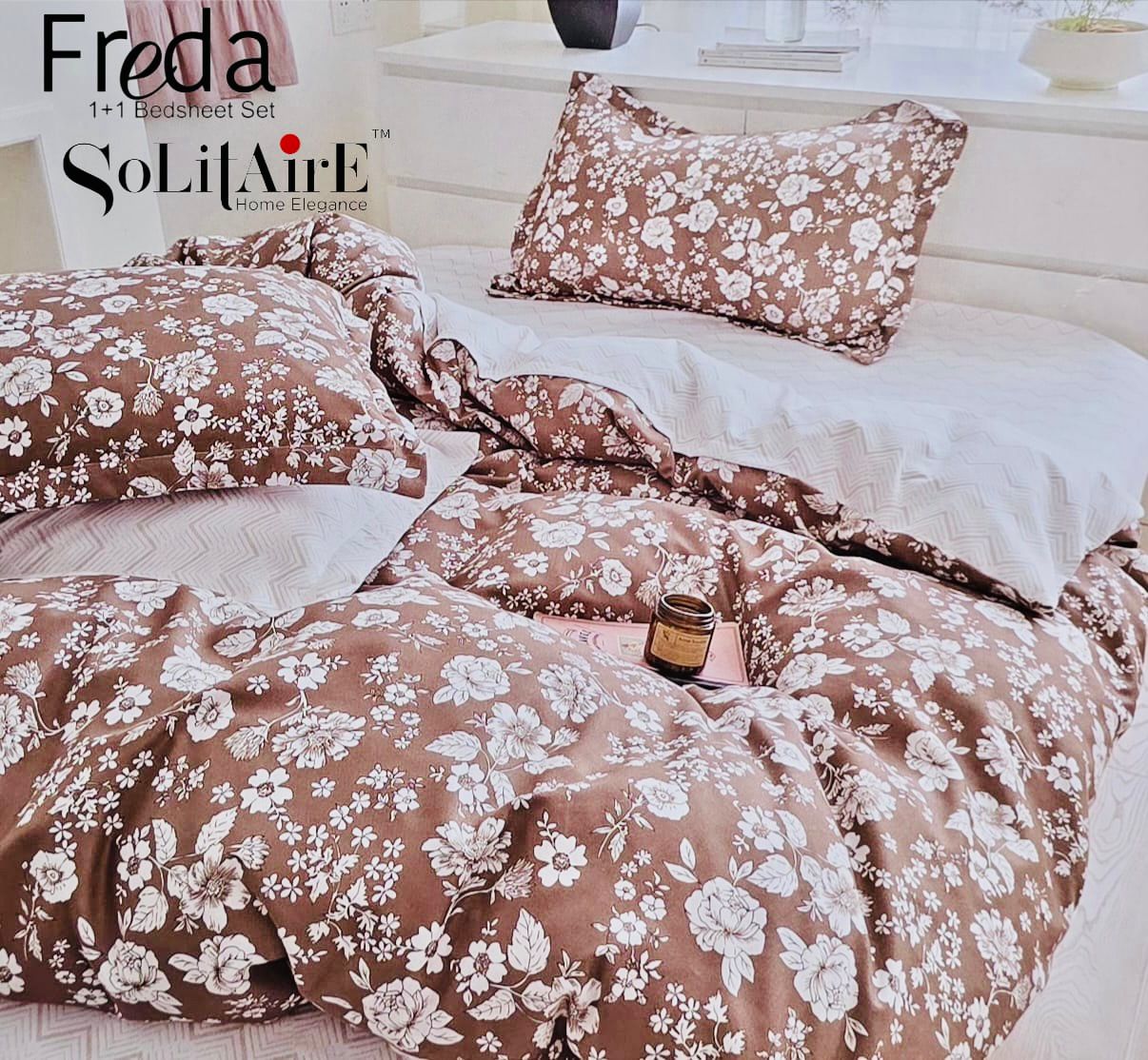 Freda Single Bed Bedsheet Set Soft Fabric Premium Quality Bedding Collection