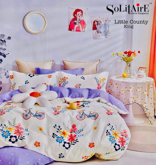 LITTLE COUNTY KING Cotton Bedsheet