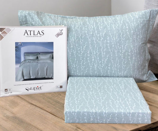 ATLAS King-Size 100% Cotton Bedsheet Set