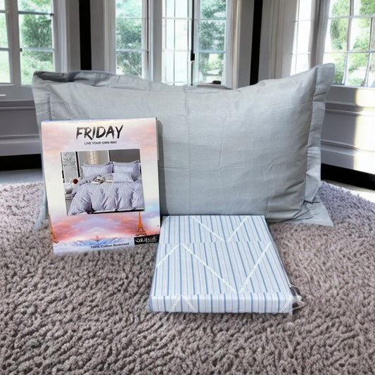 FRIDAY COTTON Bedsheet (Single Bed)