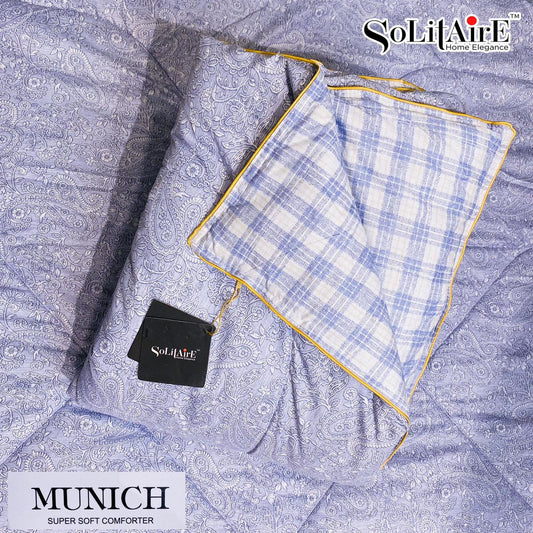 MUNICH Reversible Ultra Super Soft Comforter Size Double Bed