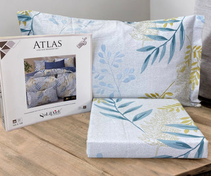 ATLAS King-Size 100% Cotton Bedsheet Set