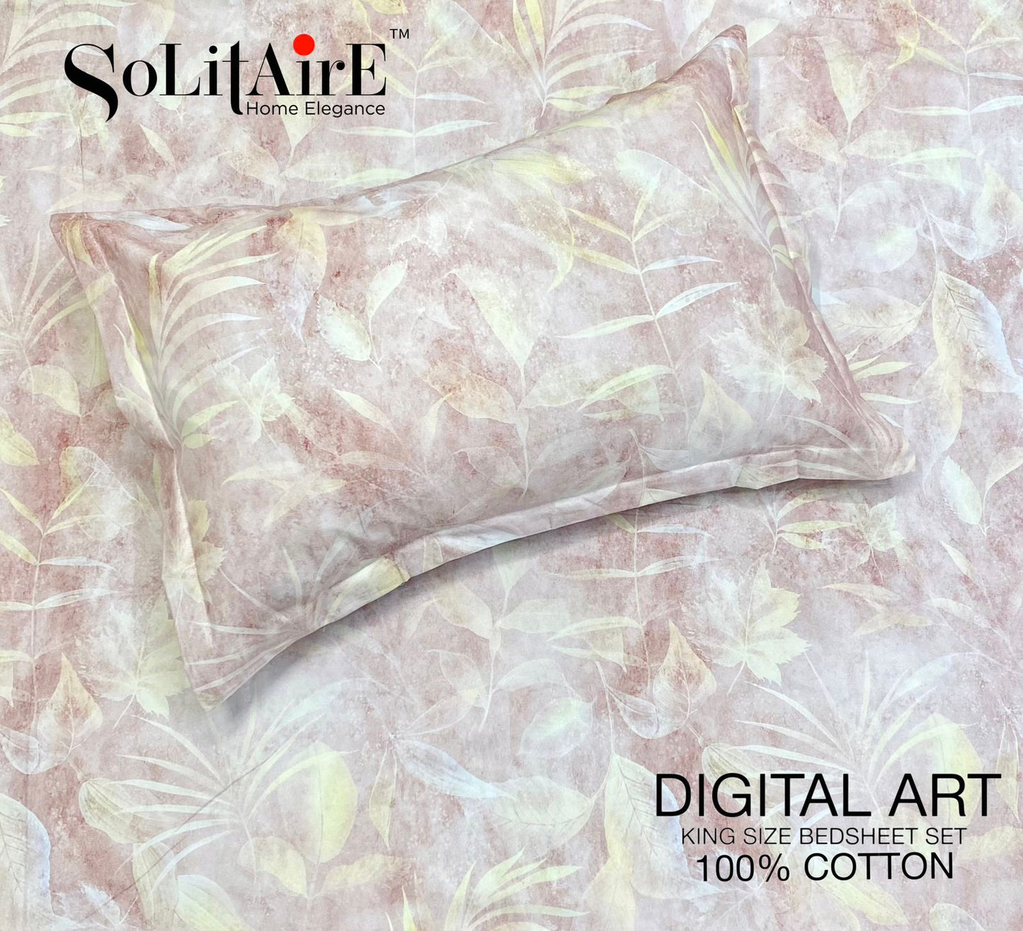 Digital Art 100% Cotton King Size Bedsheet Set