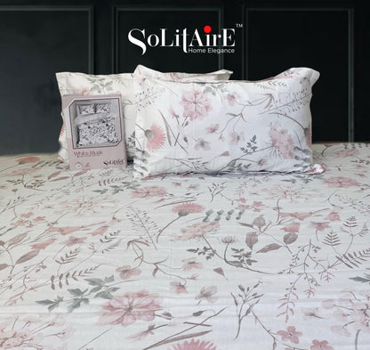 White Musk King Size 300 TC Cotton Bedsheet set