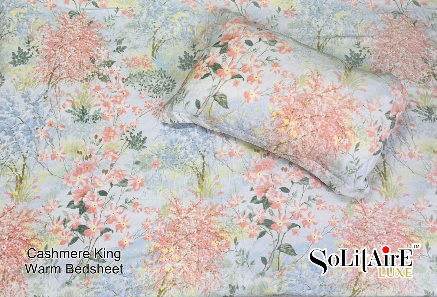 Cashmere King Super Soft Warm Winter Bedsheet