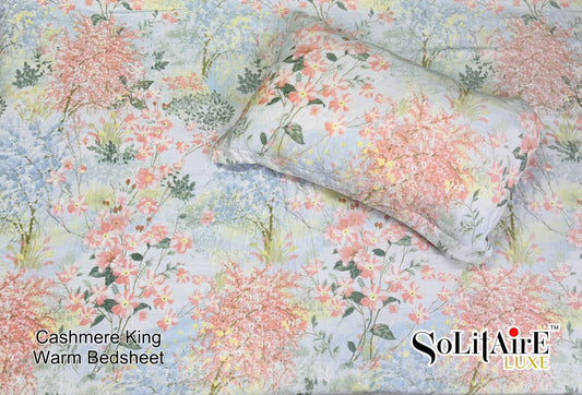 Cashmere King Super Soft Warm Winter Bedsheet
