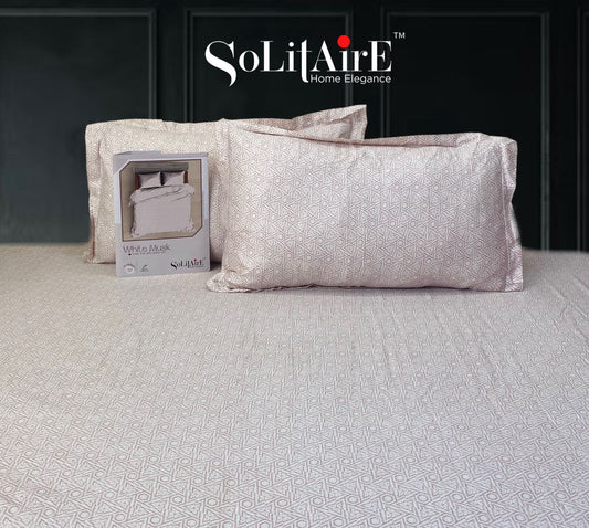White Musk King Size 300 TC Cotton Bedsheet set
