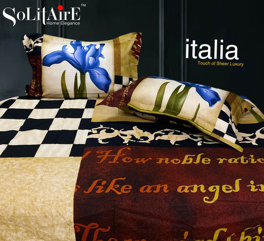 Italia King Size Bedsheet Luxury Bedding Set