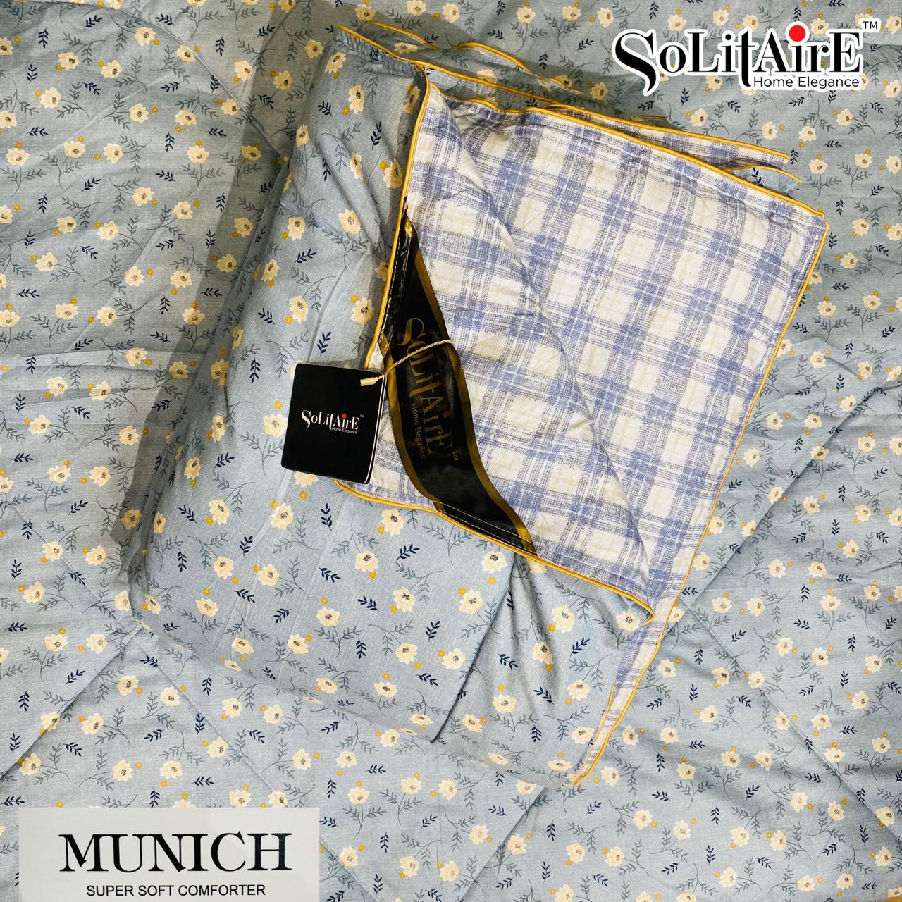 MUNICH Reversible Ultra Super Soft Comforter Size Double Bed