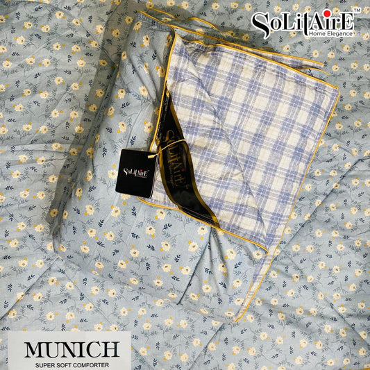 MUNICH Reversible Ultra Super Soft Comforter Size Double Bed