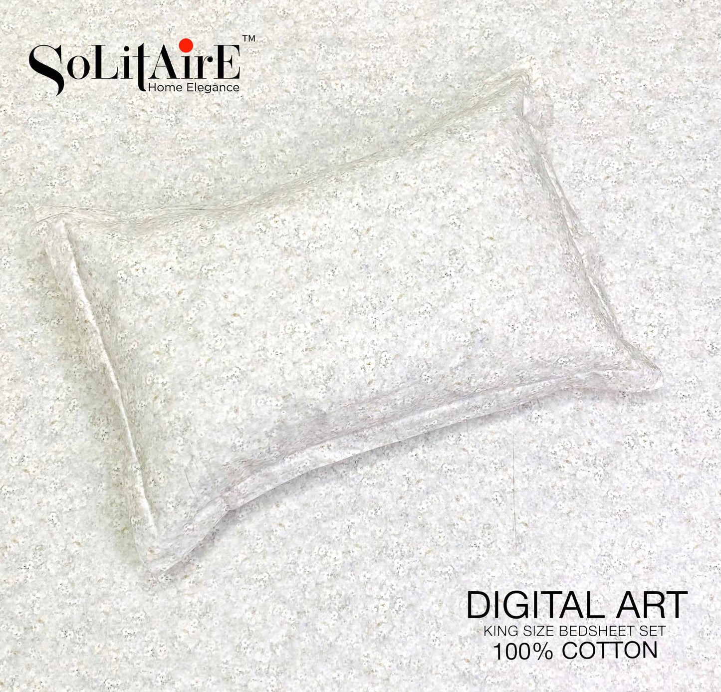 Digital Art 100% Cotton King Size Bedsheet Set