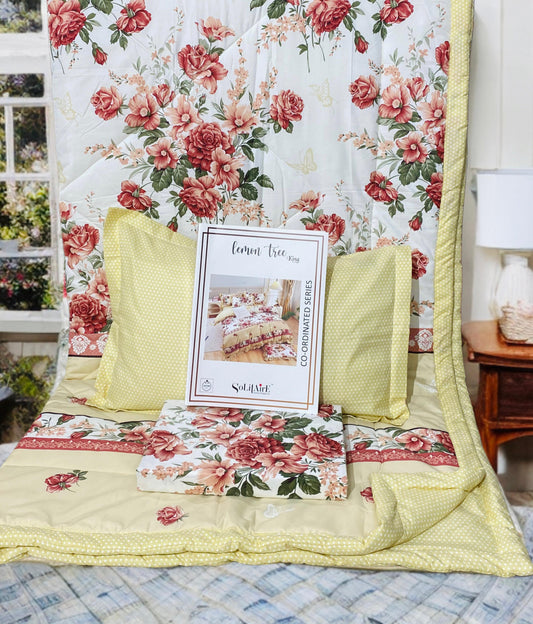 Lemon Tree King Size Complete Comforter Set Ultra Soft Bedding Collection