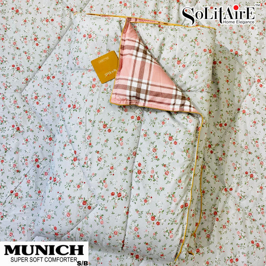 MUNICH Reversible Ultra Super Soft Comforter Size Double Bed