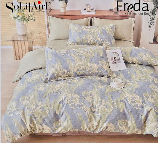 Freda Single Bed Bedsheet Set Soft Fabric Premium Quality Bedding Collection