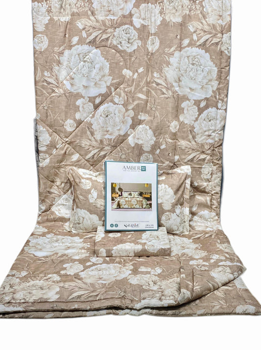 Amber Digital Printed Jointless King Size Complete Comforter Set