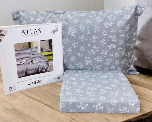 ATLAS King-Size 100% Cotton Bedsheet Set