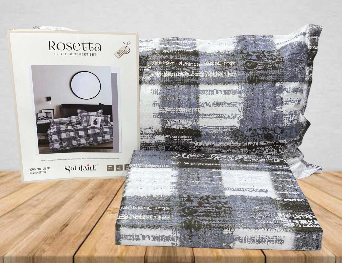Rosetta Fitted Bedsheet Set With Pillow Covers