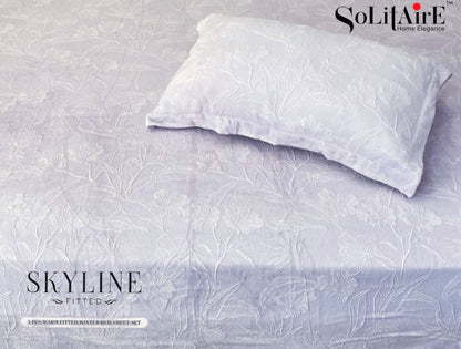 Skyline Fitted King-Size Bed Set Italian Cashmere Feel – Super-Soft, Warm & Skin-Friendly