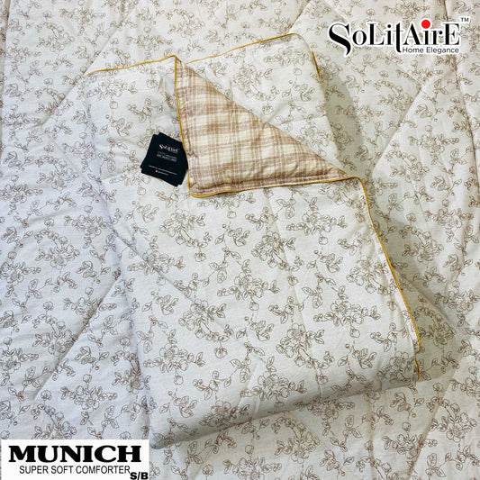 MUNICH Reversible Ultra Super Soft Comforter Size Double Bed