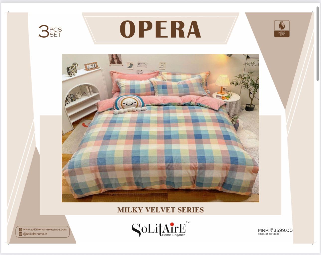 Opera Super-Warm Italian Cashmere King Bedsheet