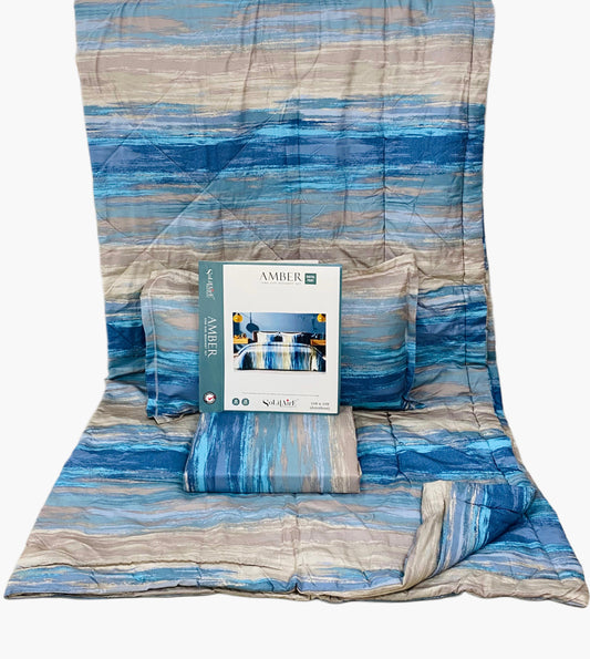 Amber Digital Printed Jointless King Size Complete Comforter Set
