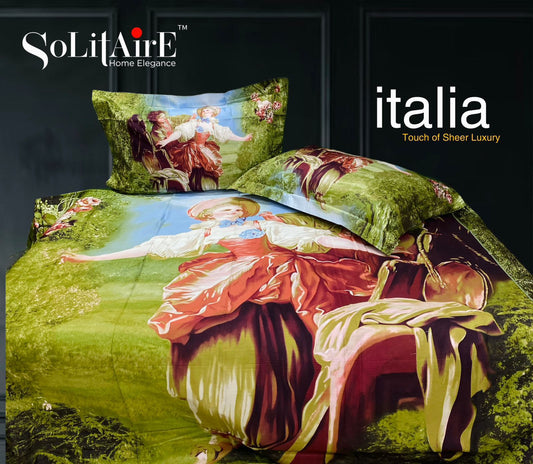 Italia King Size Bedsheet Luxury Bedding Set