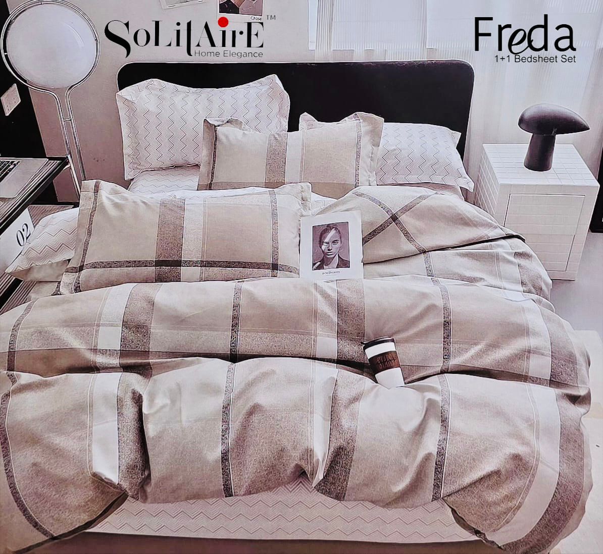 Freda Single Bed Bedsheet Set Soft Fabric Premium Quality Bedding Collection