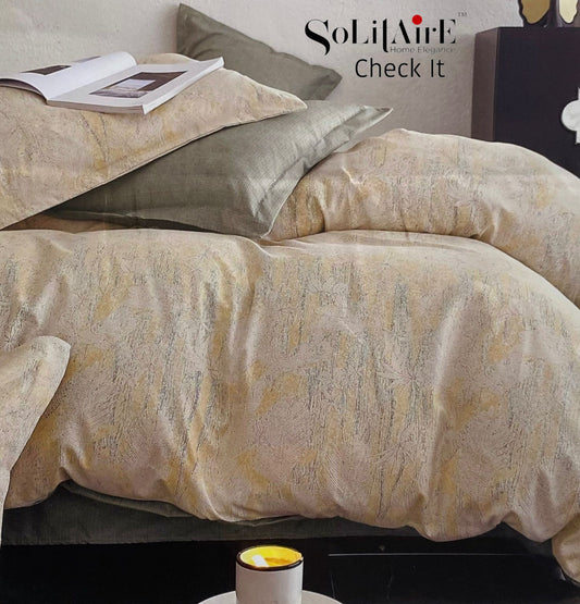 Check It Glazed Cotton Double Bed Sheet