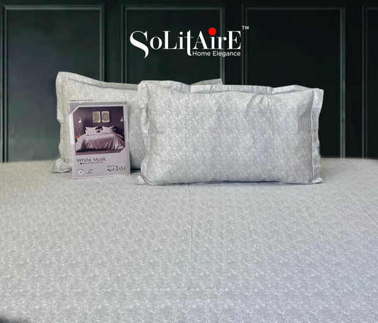 White Musk King Size 300 TC Cotton Bedsheet set