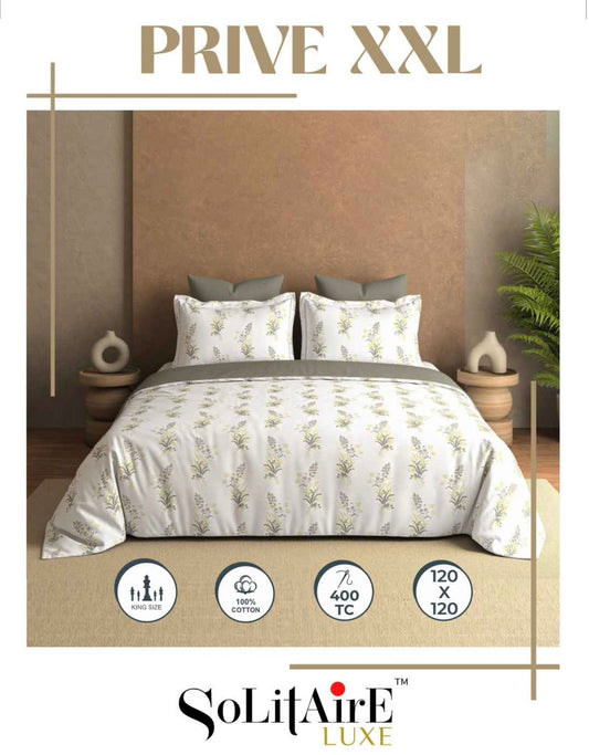 Prive XXL Super King Size Bedsheet Set Soft And Skin Friendly