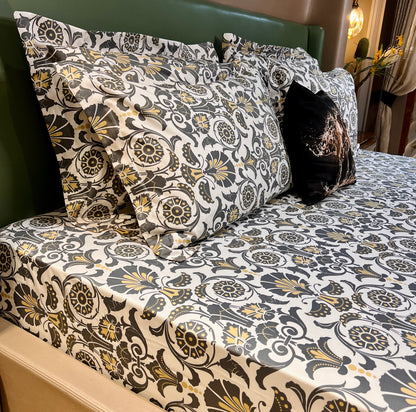 LINNEA LUXURY 300-THREAD COUNT COTTON BEDSHEET (KING-SIZE) (SUPER-SOFT)