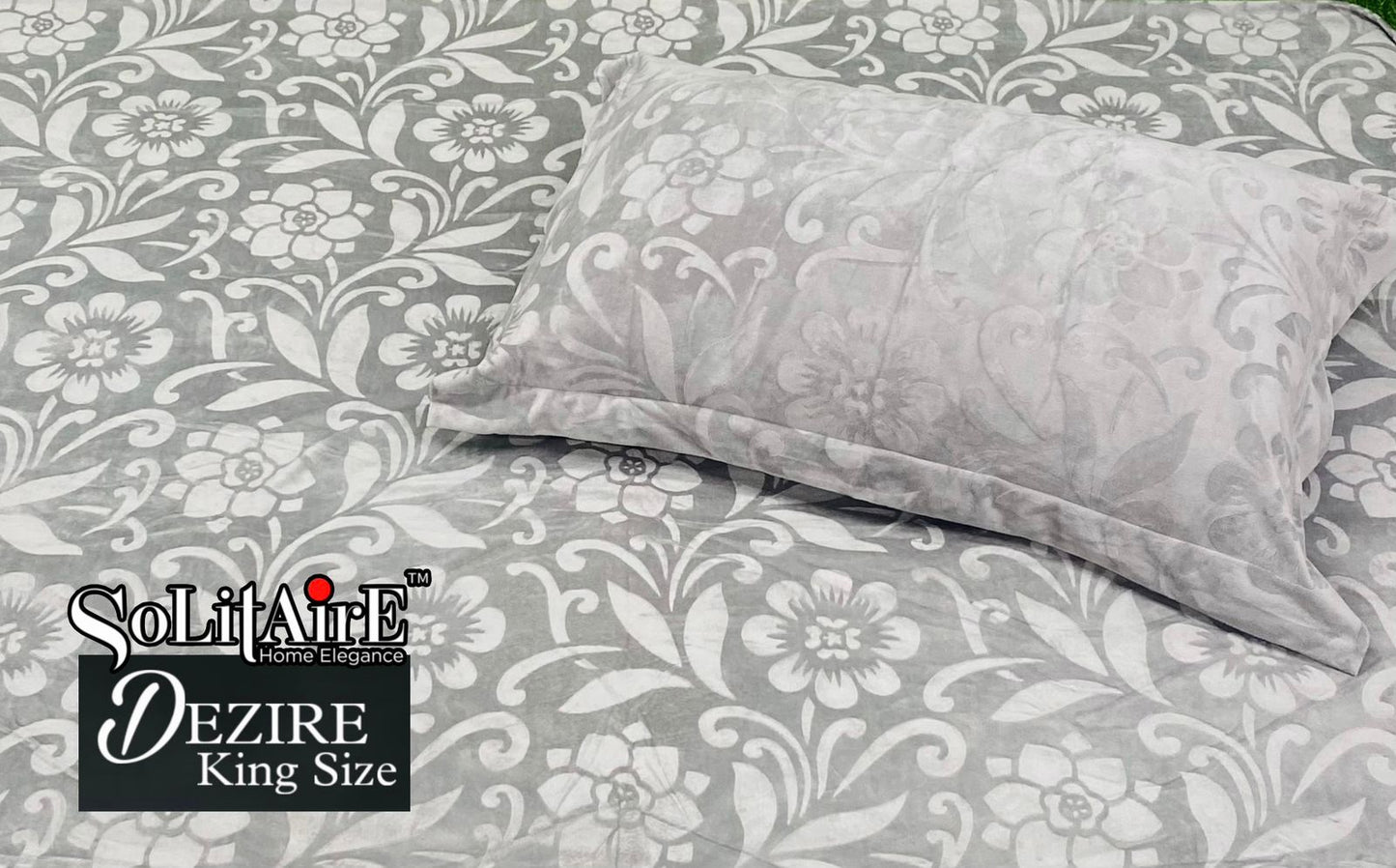 Dezire Warm King Sized Jointless Bedsheet – Premium Italian Cashmere Fabric