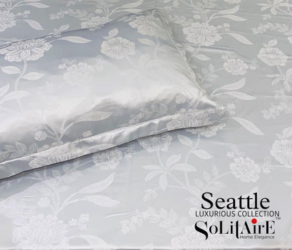 Seattle Jaquard King Size Jointless Bedsheet Set