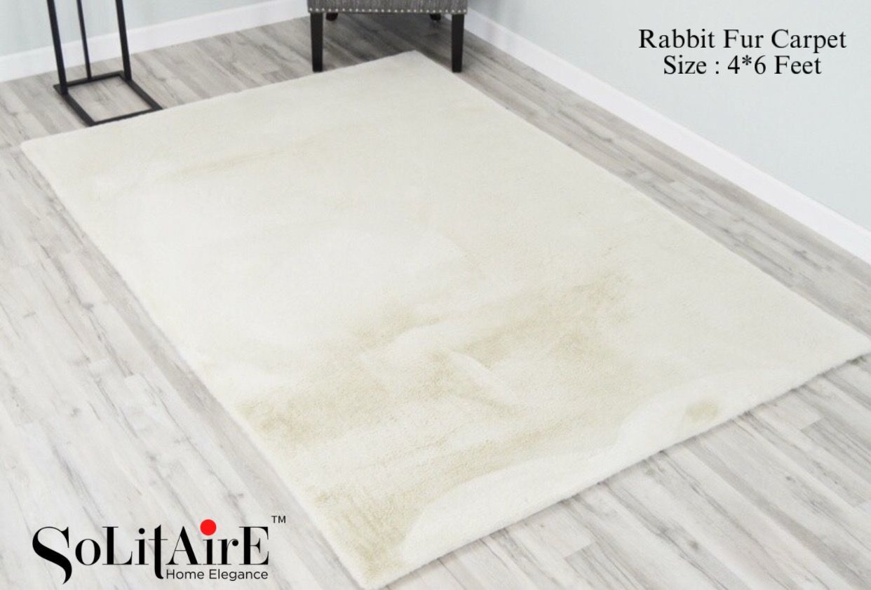 Makhmal Rabbit Fur Carpet – Ultra Soft Modern Home Decor Rug
